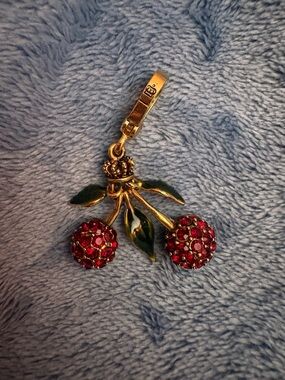 Rare Discontinued Juicy Couture cherry charm for charm bracelet